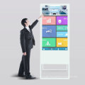 free stand touch monitor touch screen totem lcd display AIO digital signage kiosk